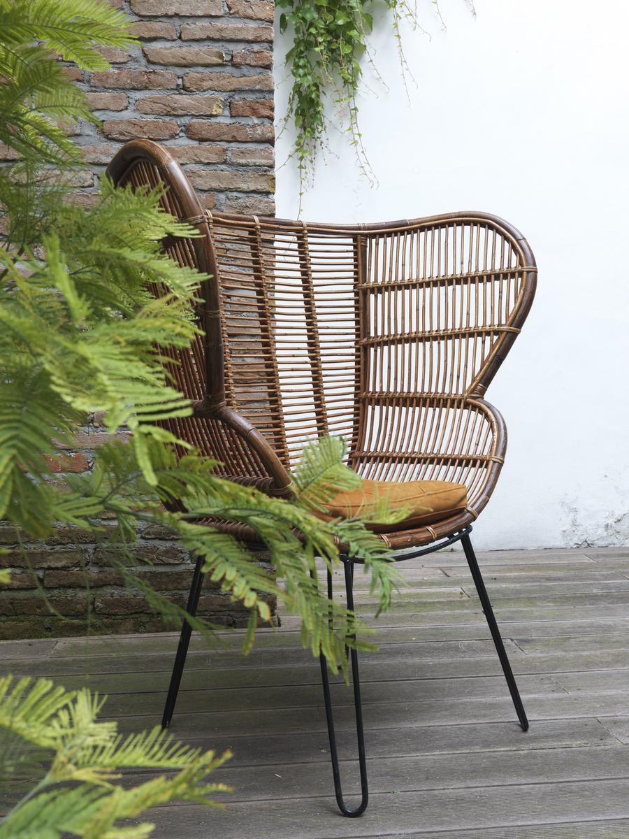 Rattan easy chair high-back | Macbeth by Gianfranco Ferre Home