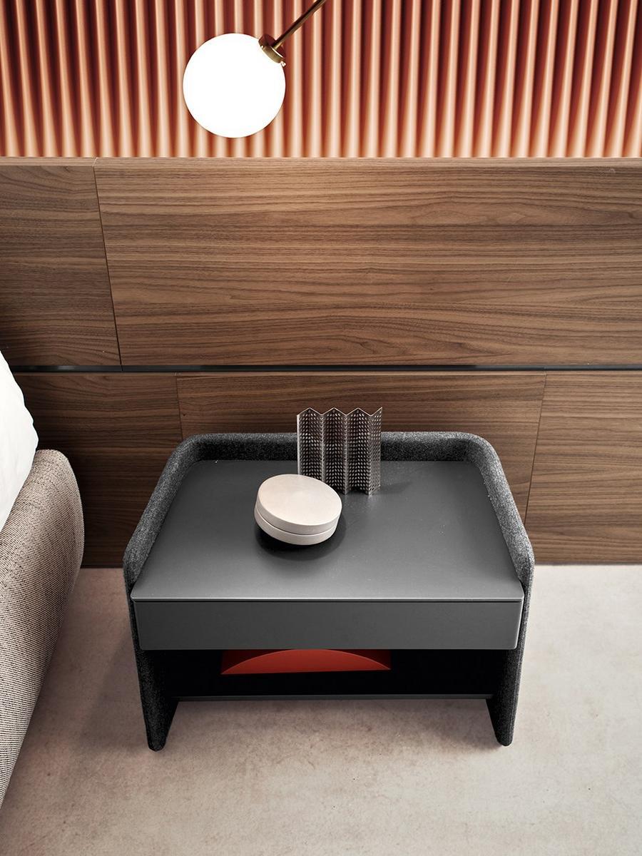 Rectangular wooden bedside table | Chloe by Pianca