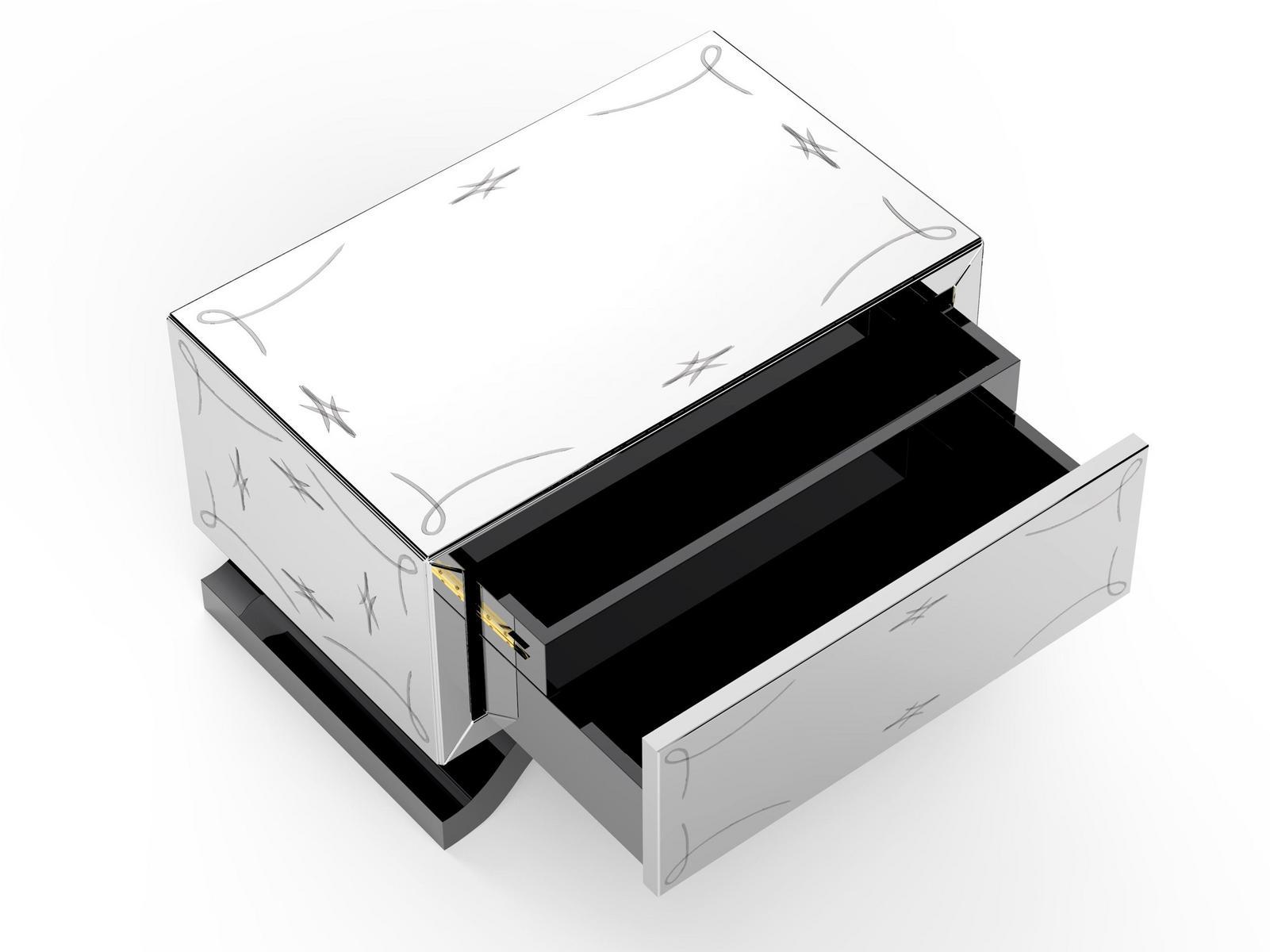 Rectangular poplar bedside table with drawers | Metropolitan by Boca Do Lobo