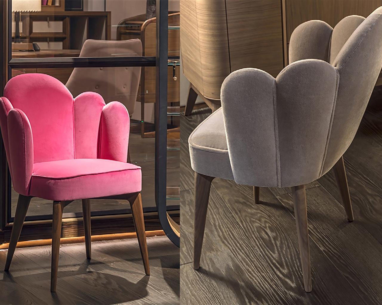 Velvet armchair | Flora by Annibale Colombo