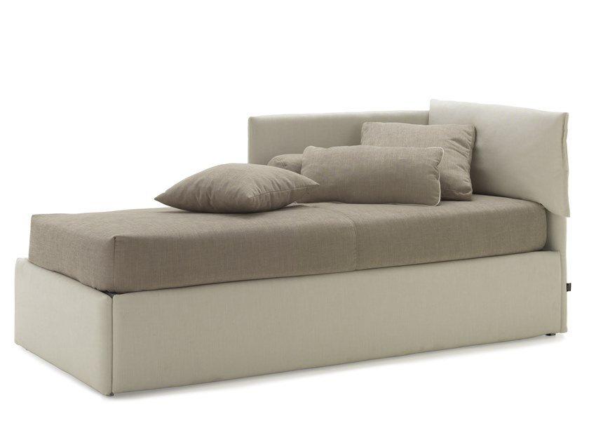 Single bed with headboard and side short panel | Iorca 16 by Bolzan letti