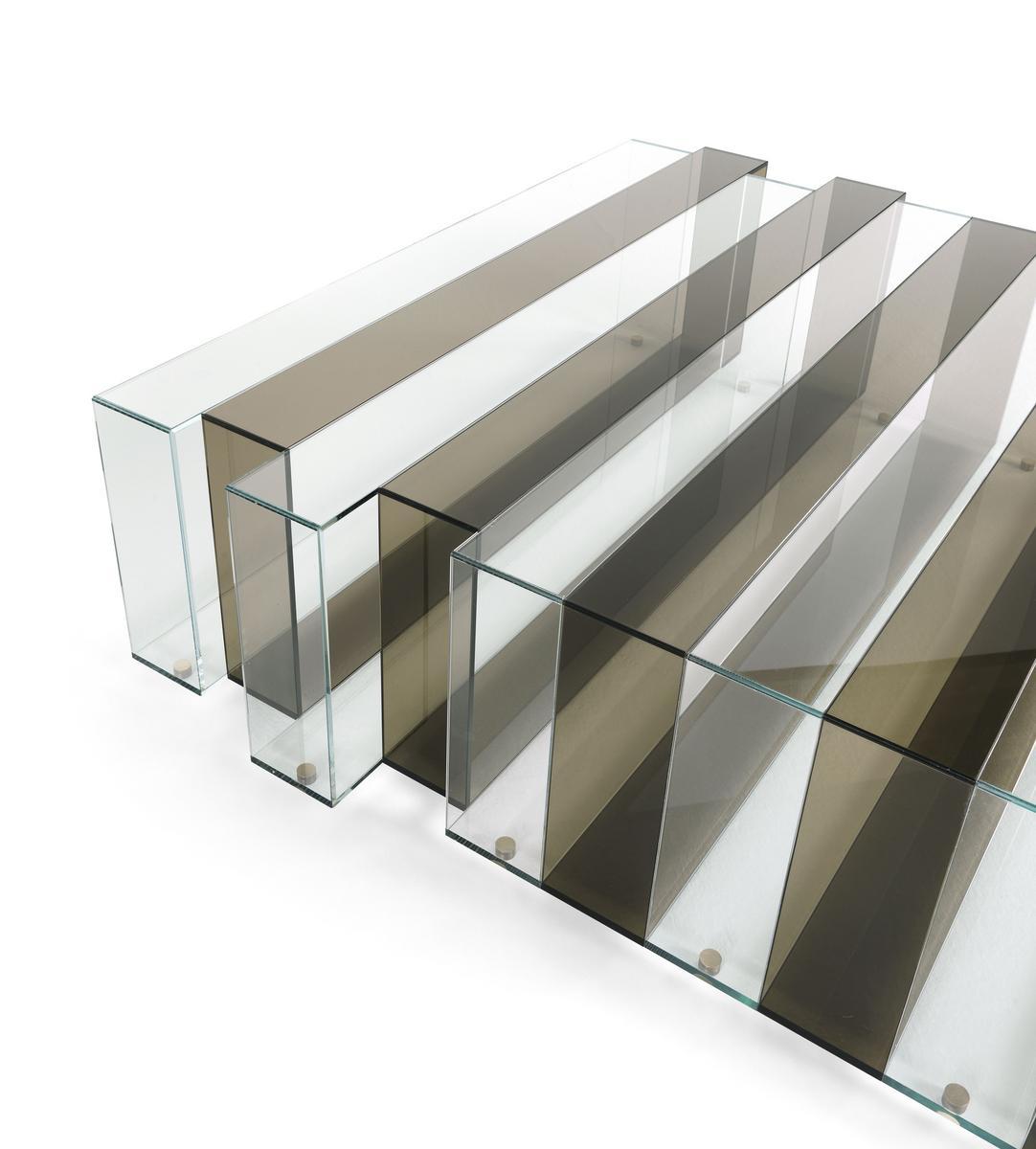 Rectangular glass coffee table | Jenga by Gianfranco Ferre Home