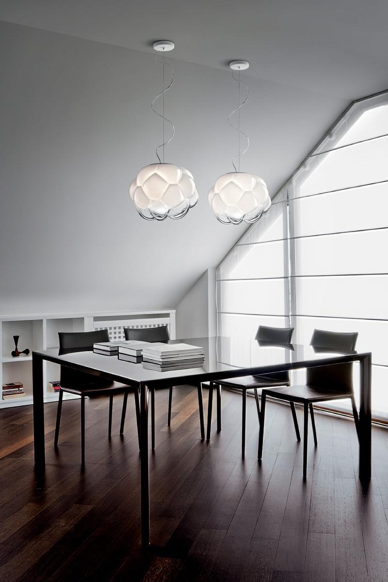 Glass pendant lamp | Cloudy by Fabbian