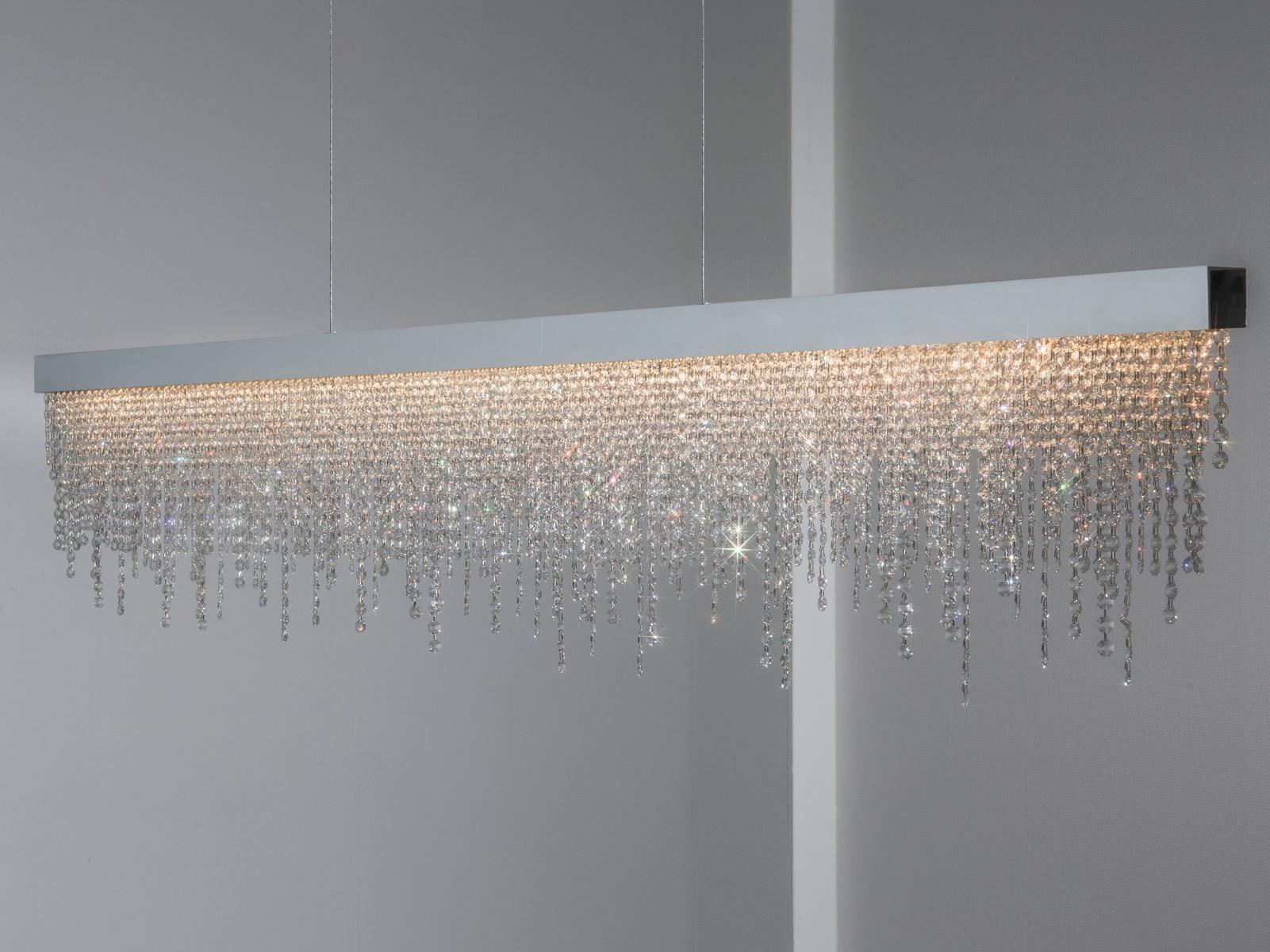 Direct light metal pendant lamp with Swarovski® Crystals | Frozen Eyes Hxl Cxl by Ilfari