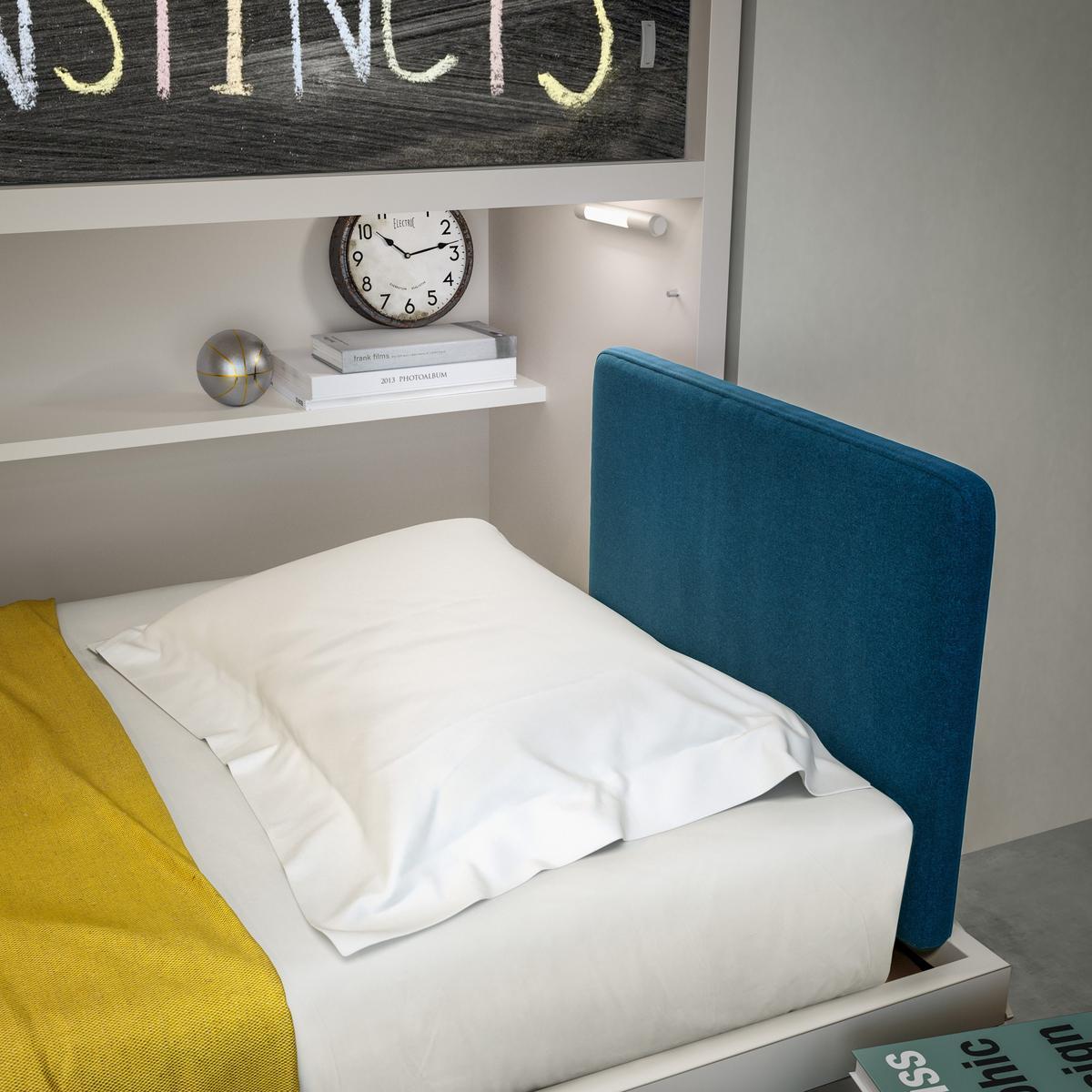 Pull-down melamine-faced chipboard single bed | Kali Ponte Standard by CLEI