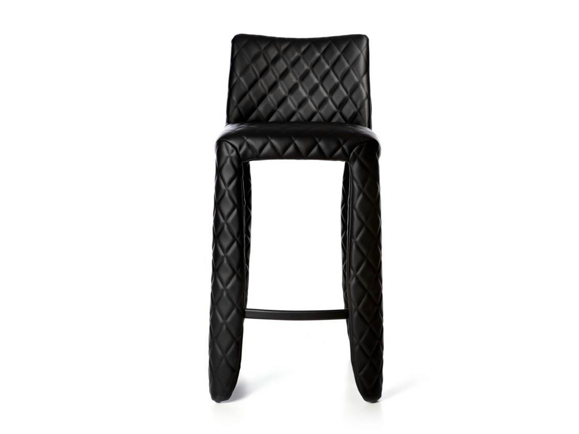 High leather barstool | Monster Bar Stool Diamond by Moooi