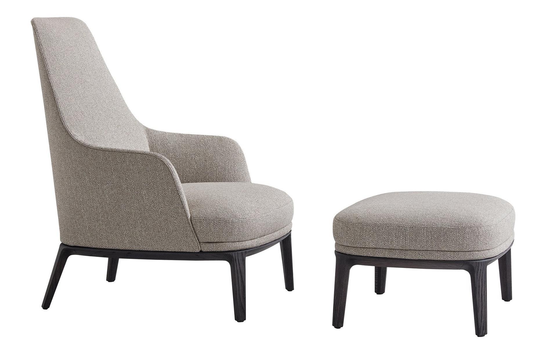 Fabric armchair with armrests | Jane Lounge by Poliform