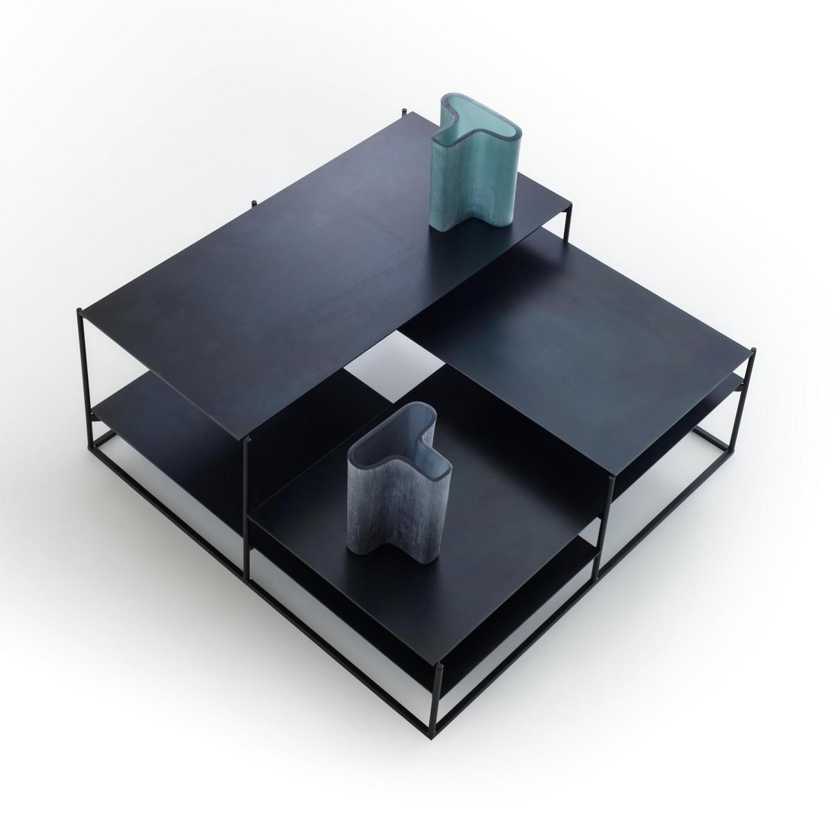 Low square steel coffee table | Lowlands by Ligne Roset