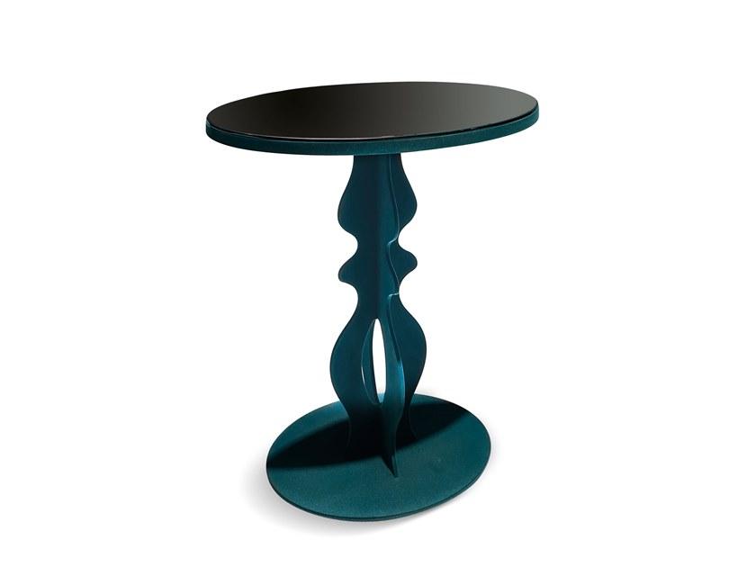 Oval mirrored glass coffee table | Jasper by Corte Zari