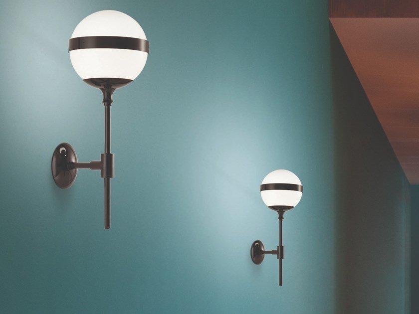Blown glass and metal wall light | Peggy Ap by Vistosi