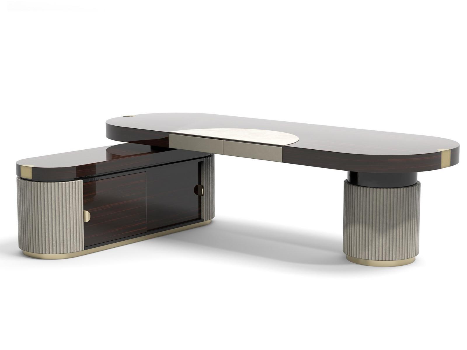 Corner wooden writing desk | Olimpia Xl by Capital Collection