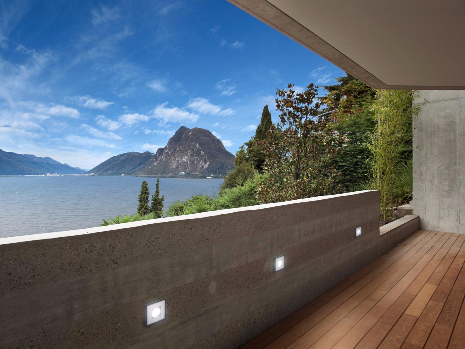 Die cast aluminium outdoor wall lamp / outdoor ceiling lamp | Box by Panzeri