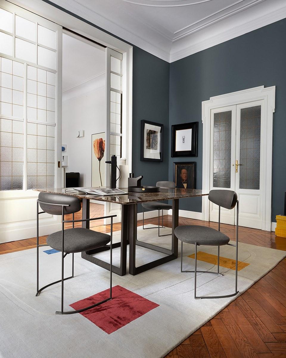 Square marble table | Opus by Potocco