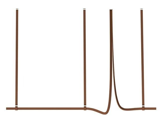 LED tanned leather pendant lamp | Belt by Flos