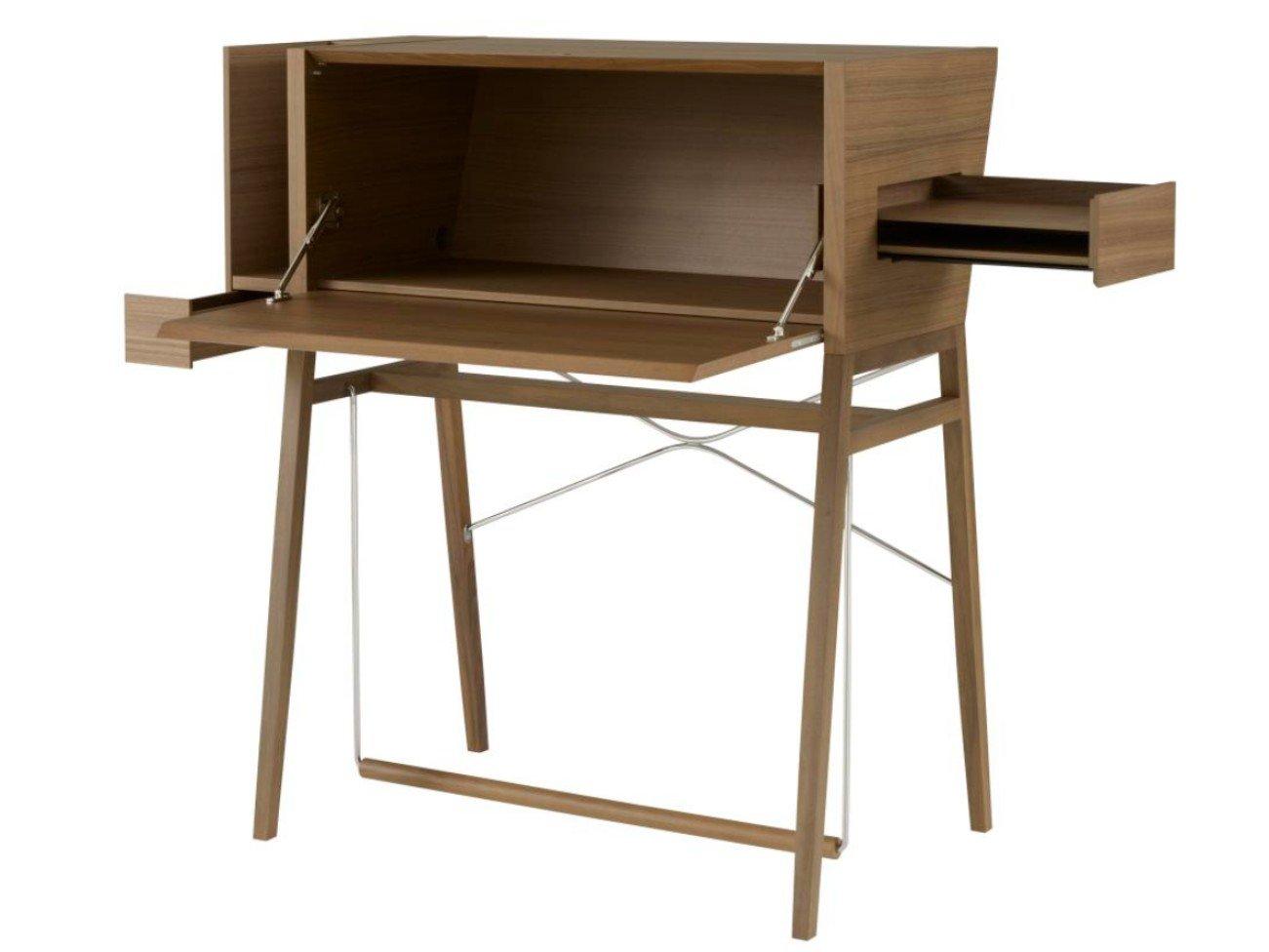 MDF secretary desk with flap doors | La Secrete by Ligne Roset