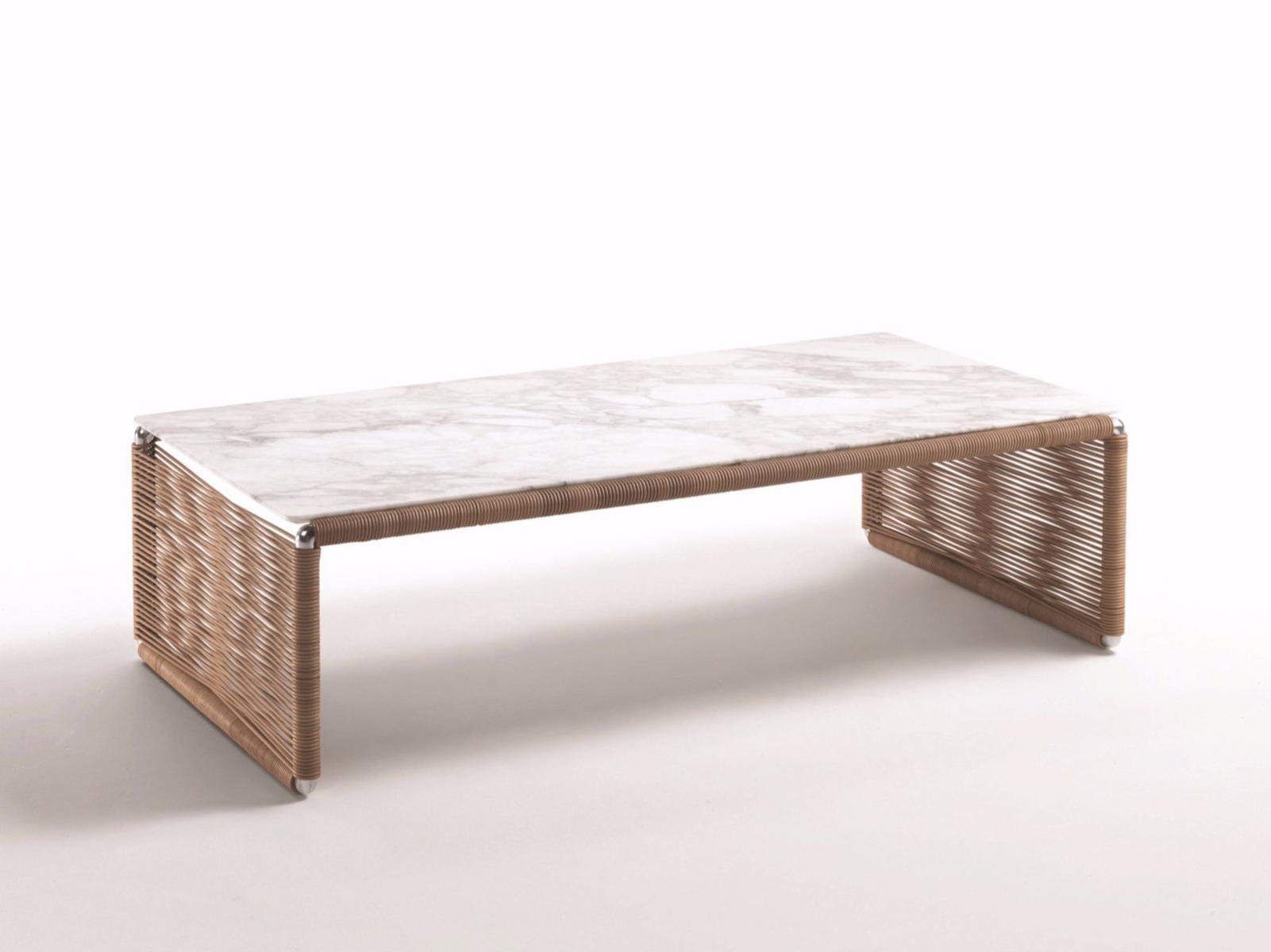 Rectangular marble coffee table | Tindari by Flexform