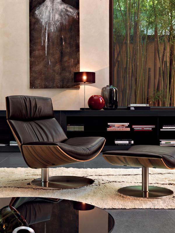 Armchair with footstool | Kara by Desiree