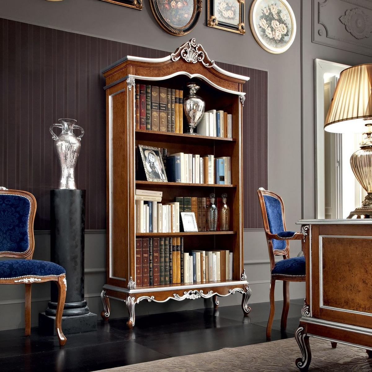 Open solid wood bookcase | 12302 by Modenese Gastone