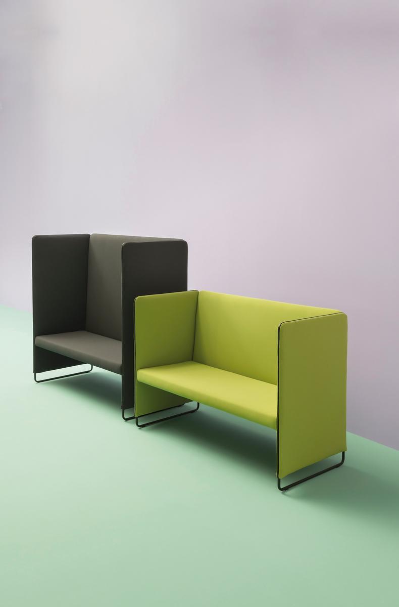 2 seater high-back sofa | Zippo Zip2p/140 by Pedrali