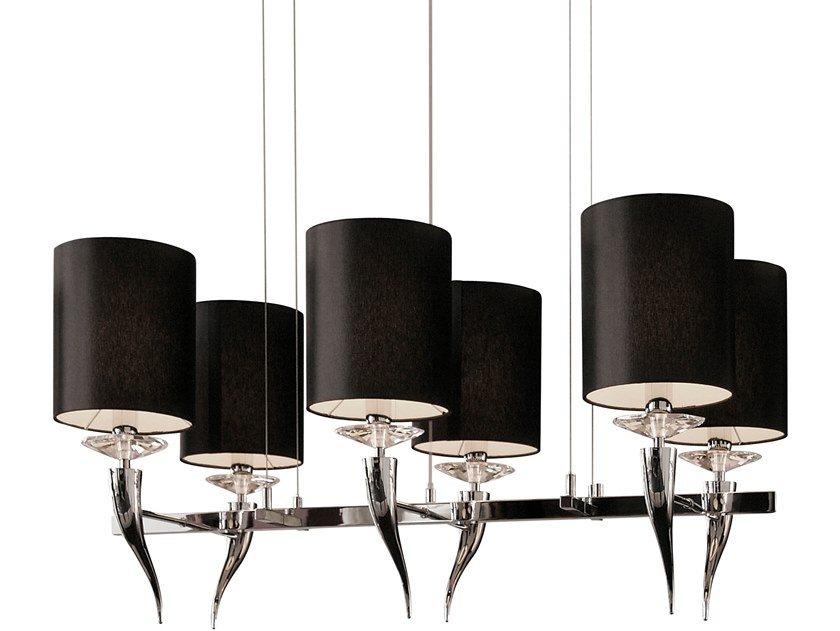 Metal pendant lamp with crystals | Loving Arms H6 by Ilfari