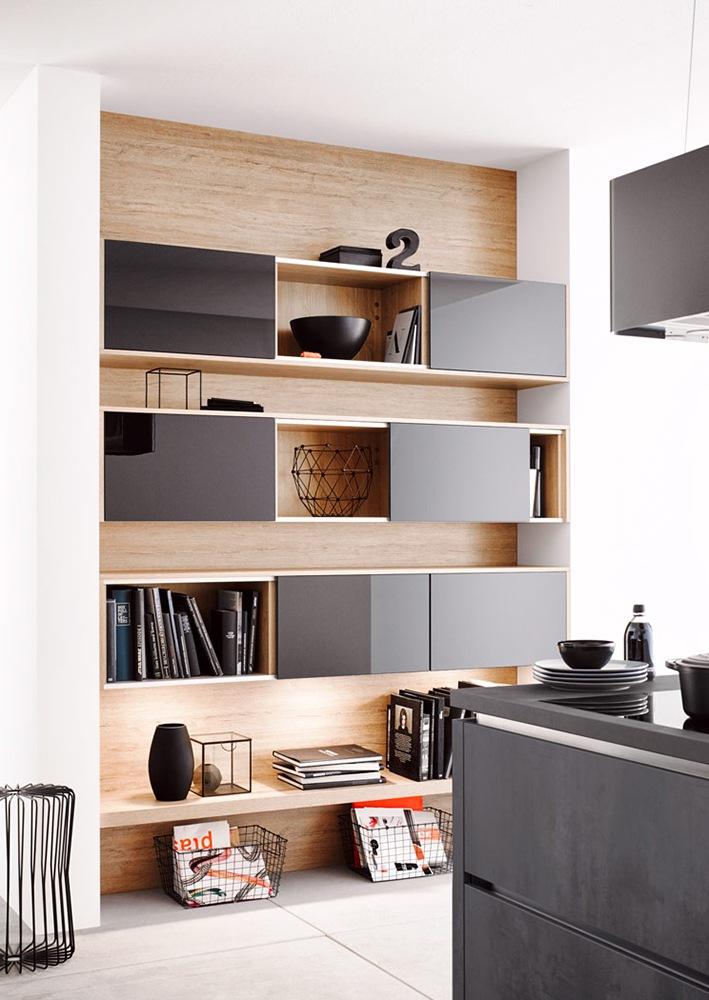 Wood kitchen without handles Haecker classic Comet GL