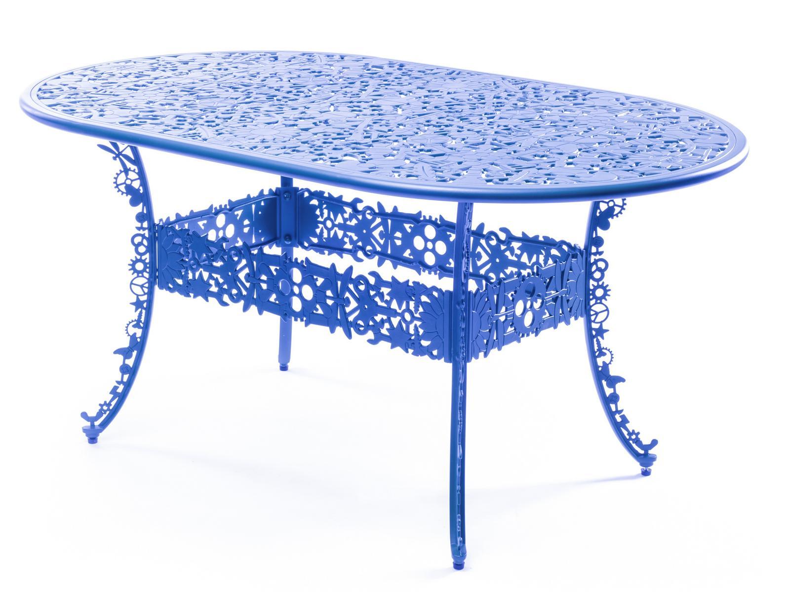 Oval aluminium garden table | Industry by Seletti