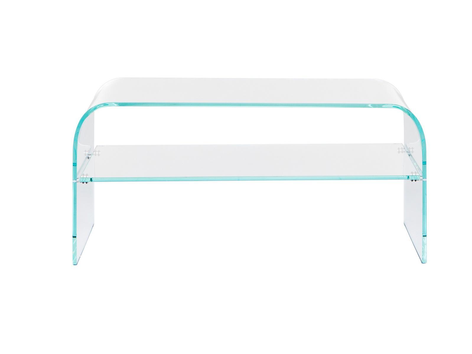Low rectangular glass coffee table | Classic by Tonin Casa