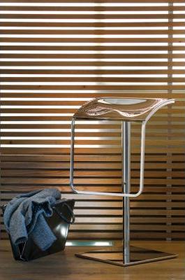 Sled base steel stool with footrest | Arod 500 by Pedrali