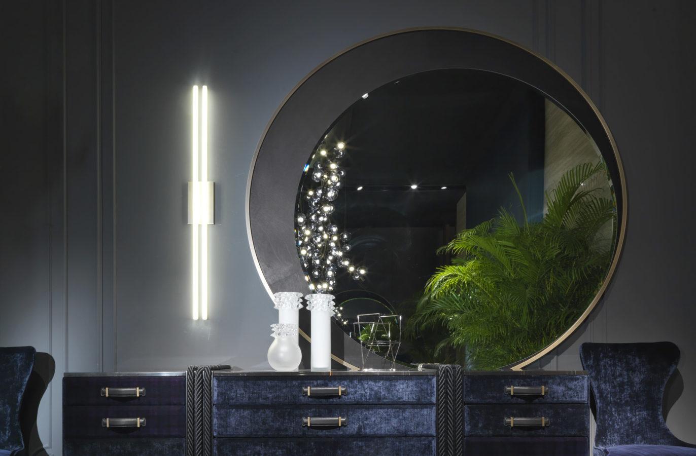 Framed wall-mounted mirror | Carroll by Gianfranco Ferre Home