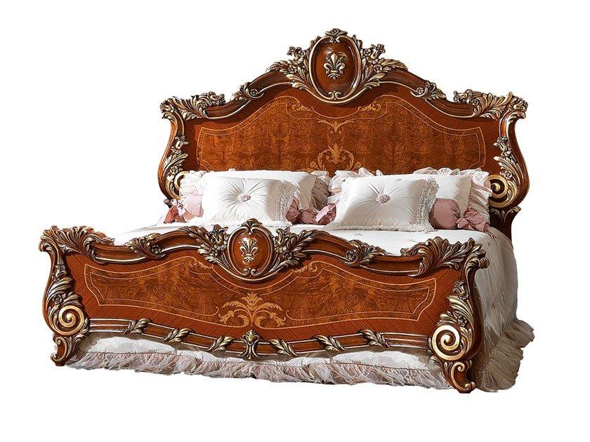 Wood veneer double bed | Firenze by Barnini Oseo