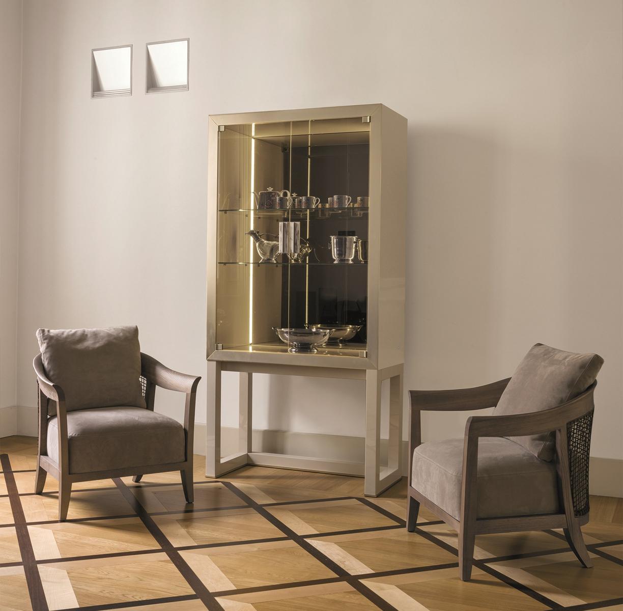 Veneer display cabinet | Orwell by Longhi