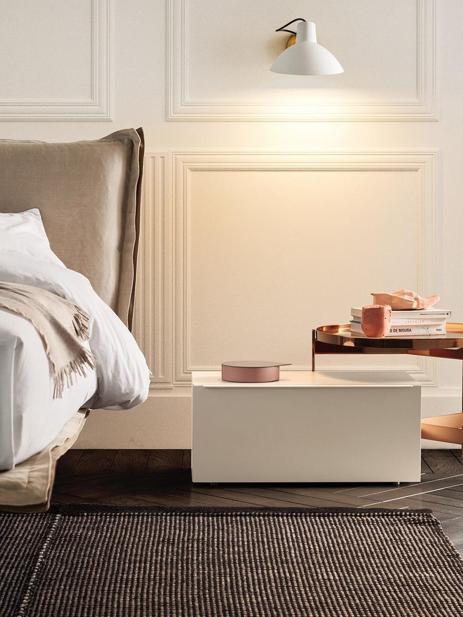 Rectangular wooden bedside table | Spazio by Pianca