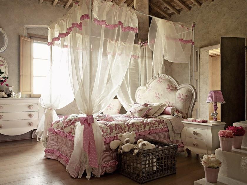 Kids canopy bed | Capri Liscio by Volpi