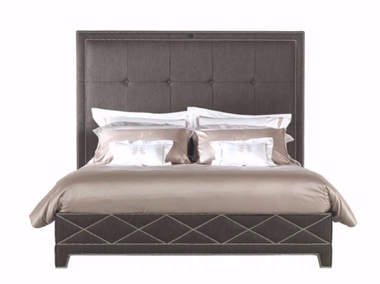 Fabric king size bed with high headboard | Hilton by Gianfranco Ferre Home