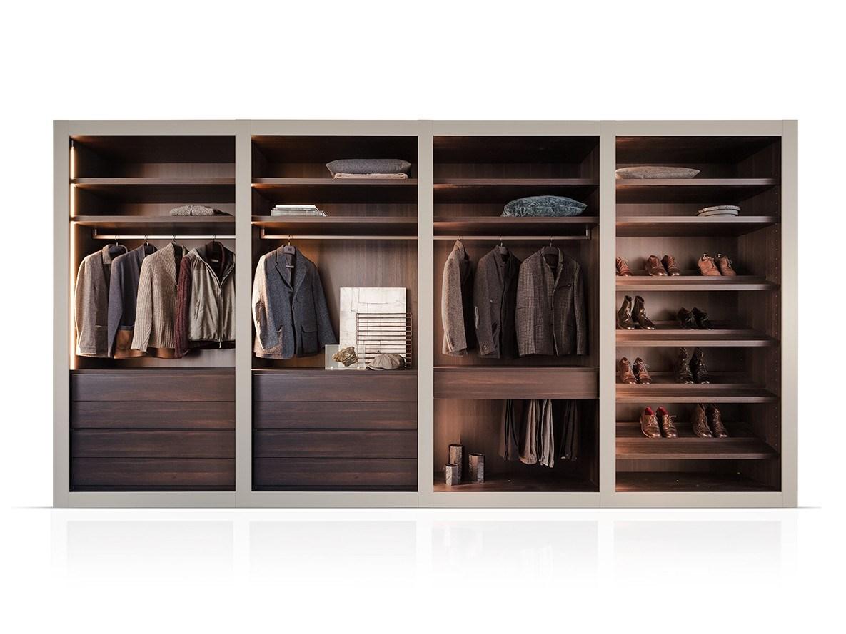 Sectional wooden walk-in wardrobe | Sipario by Pianca