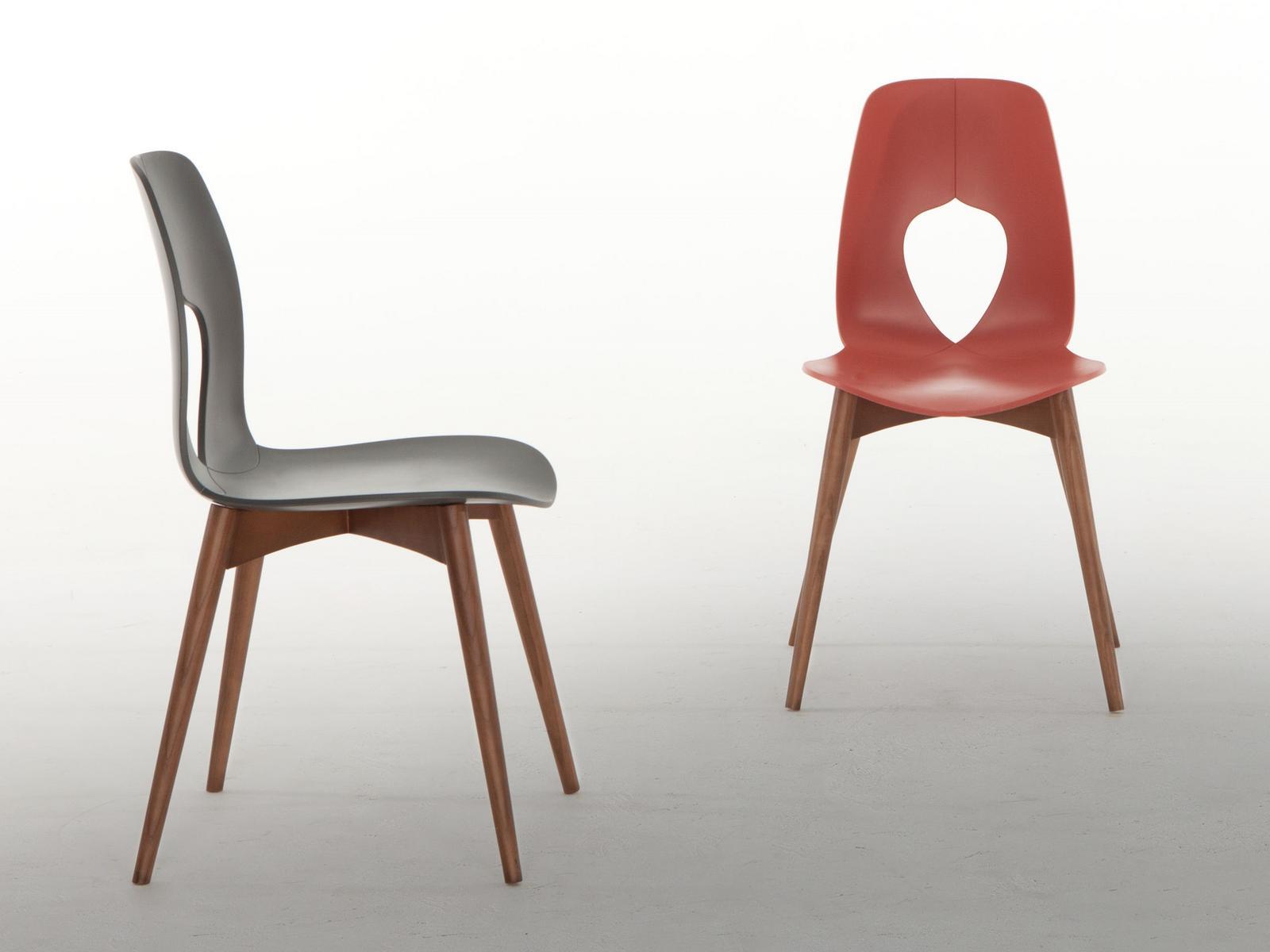Polypropylene chair | Hole Wood by Tonin Casa