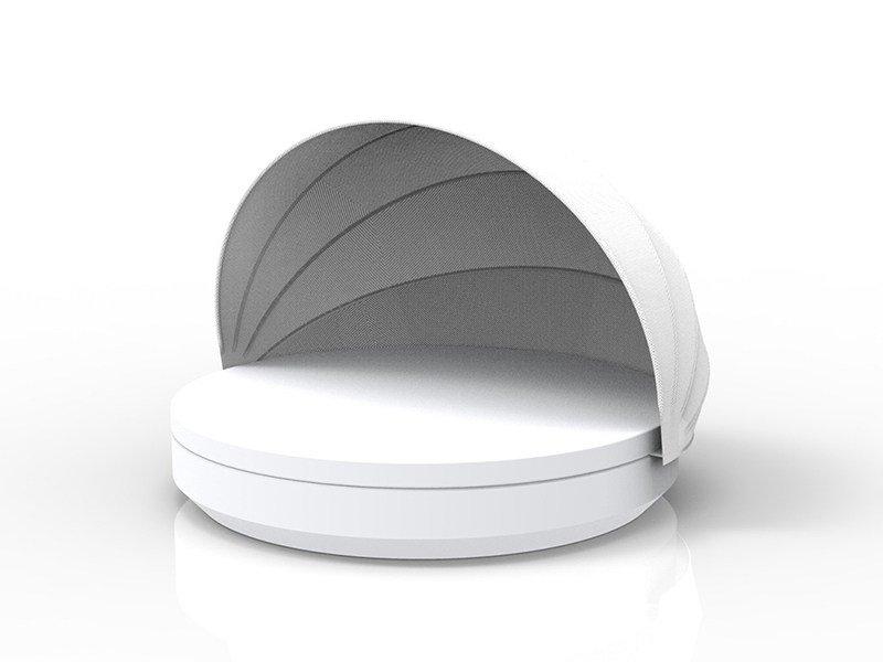 Round garden bed with parasol | Vela by Vondom