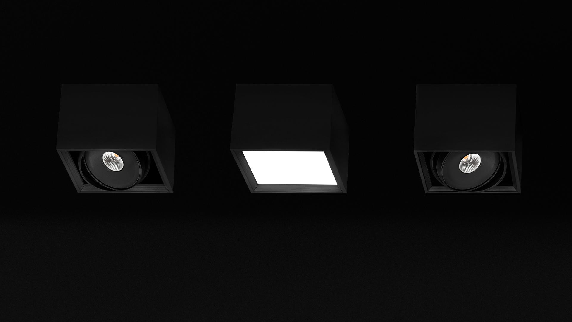 LED aluminium ceiling lamp | Block by Arkoslight