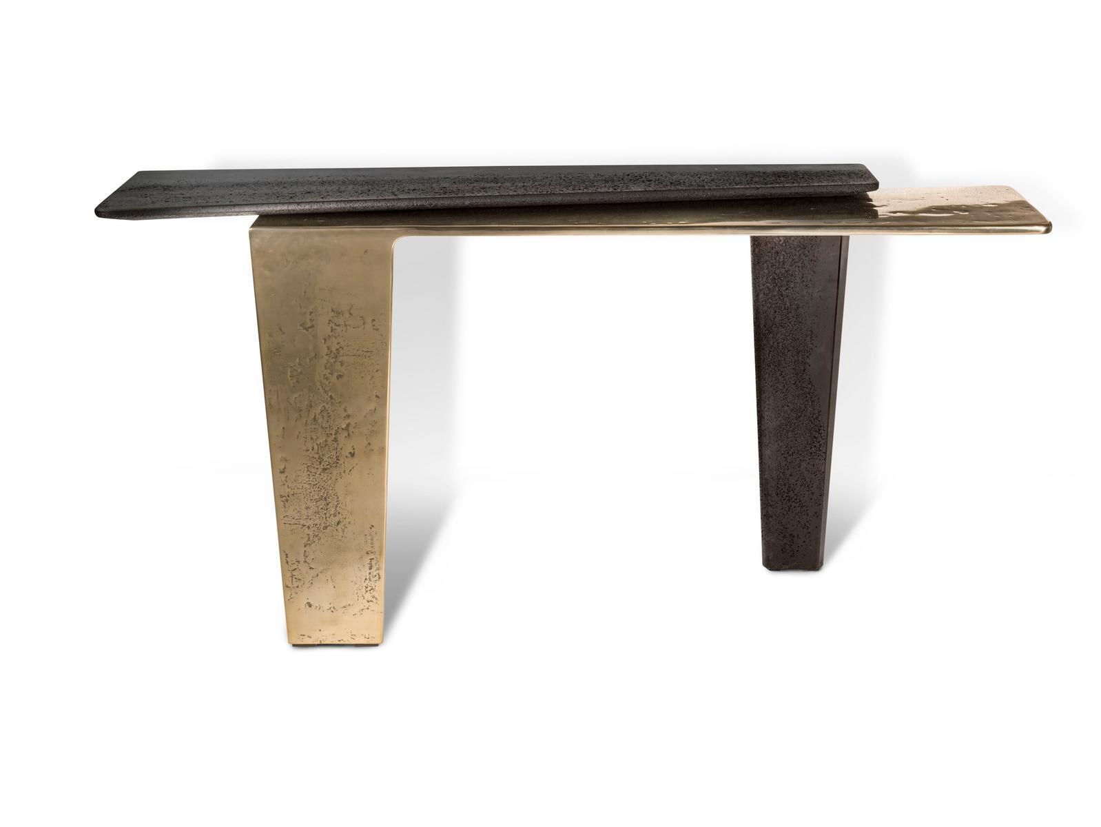 Rectangular cement console table | Lego by Visionnair