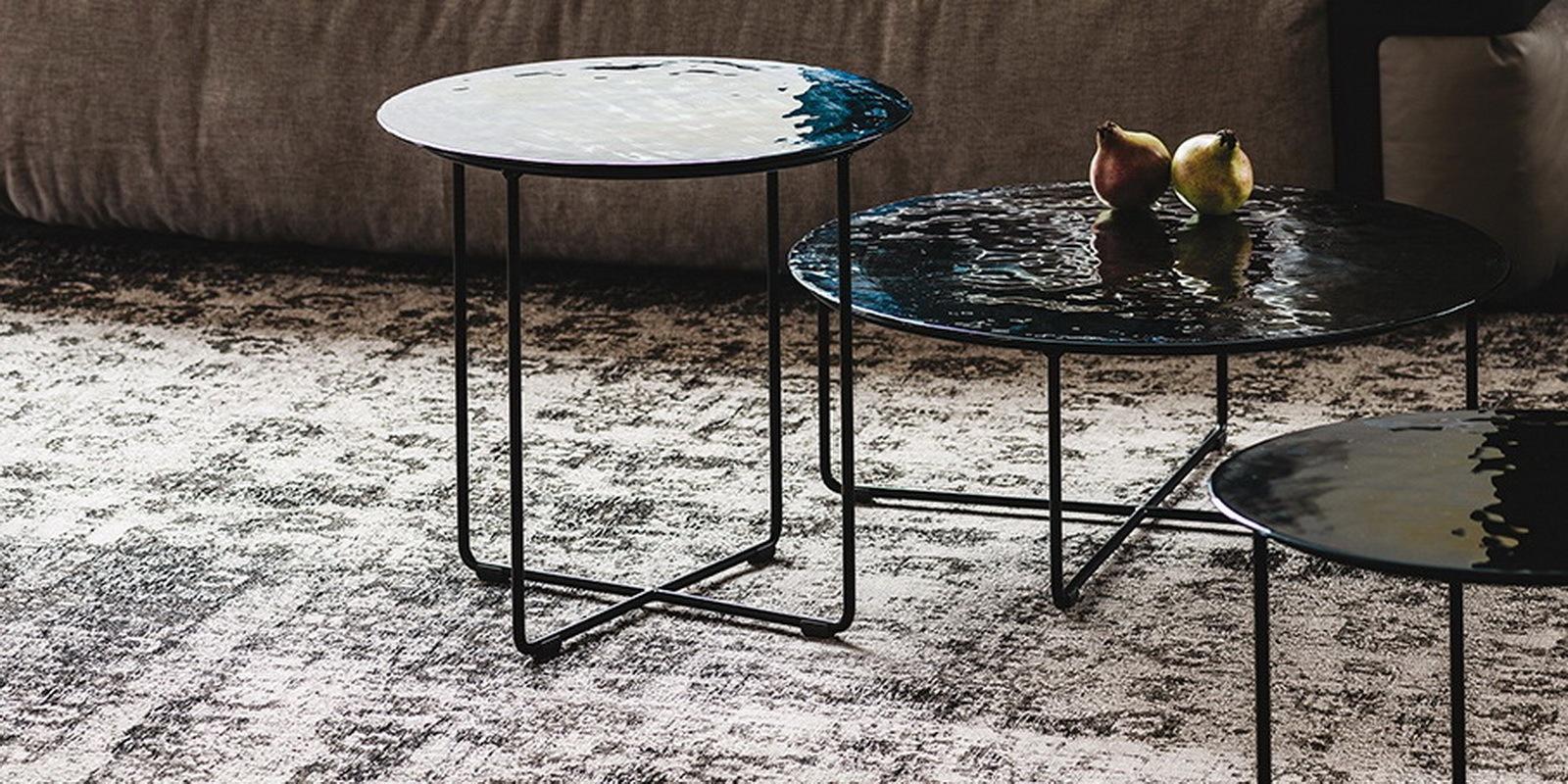 Round metal coffee table | Vinyl by Cattelan Italia