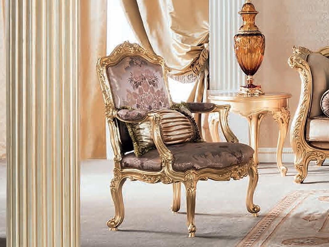 Fabric easy chair with armrests | 14524 by Modenese Gastone