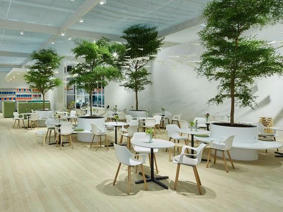 Square drop-leaf melamine high table | Super Fold by Vitra