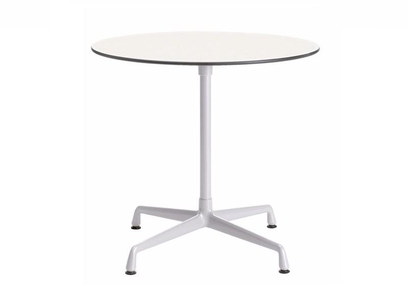 Round melamine table with 4-star base | Contract Round by Vitra