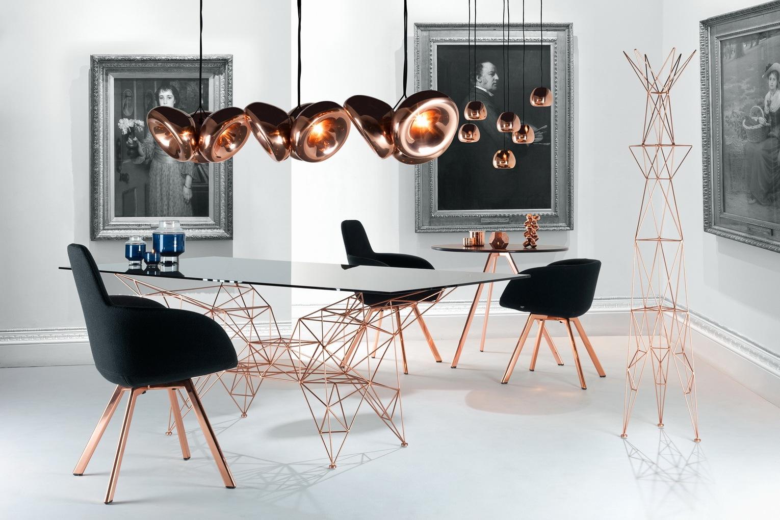 Copper pendant lamp in a contemporary style | Void by Tom Dixon