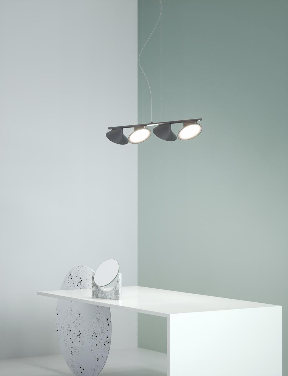 LED direct light aluminium pendant lamp | Orchid by Axolight