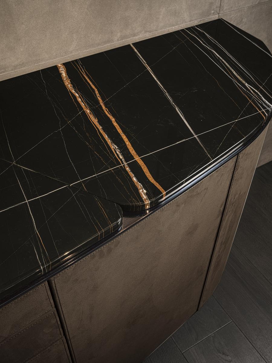 Modular metal sideboard with drawers | Keope by Longhi