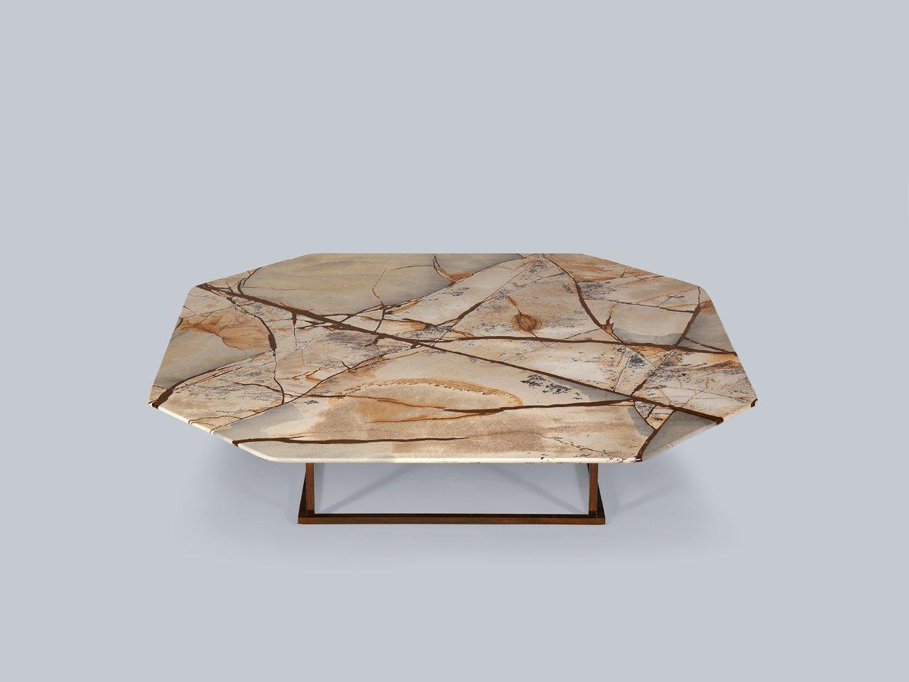 Octagonal marble coffee table | Alex by Borzalino