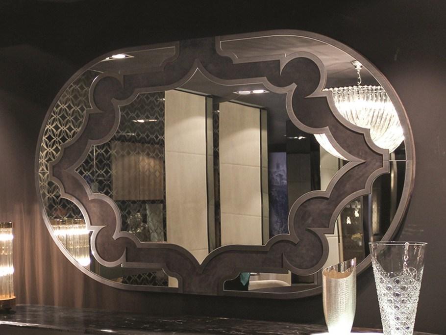 Oval glass mirror | Byron by Longhi