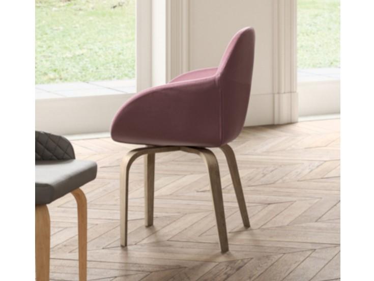 Swivel upholstered chair | Gavia by Ozzio Italia