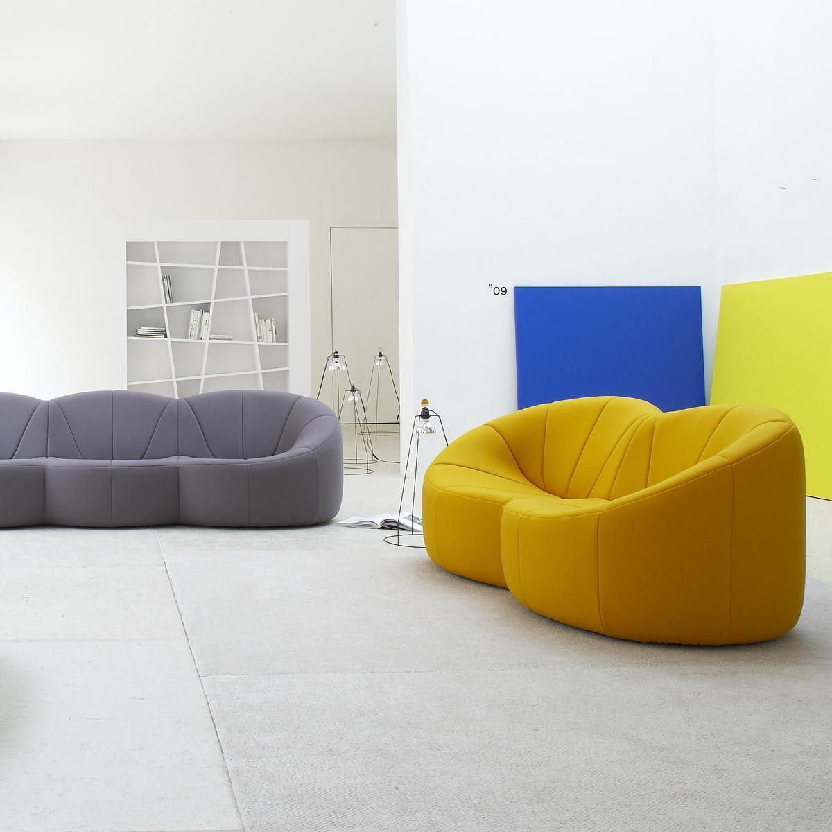 3 seater fabric sofa | Pumpkin by Ligne Roset